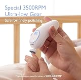 Momcozy Electric Baby Nail File Rechargeable with 360° LED Light Blue view 3
