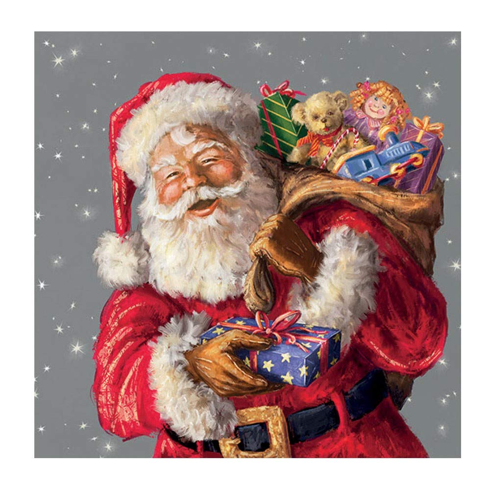 Ambiente A Gift for You - Santa Napkins 33 x 33 cm, Multicoloured