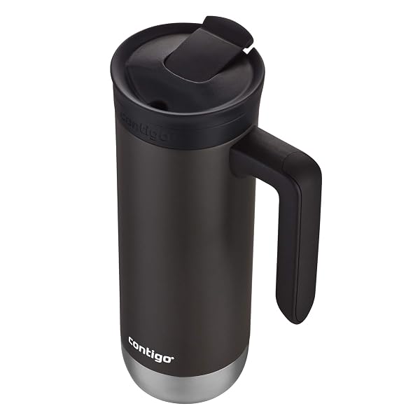 CONTIGO SUPERIOR 2.0 STAINLESS STEEL TRAVEL MUG WITH HANDLE WITH SNAPSEAL LID, 20OZ.