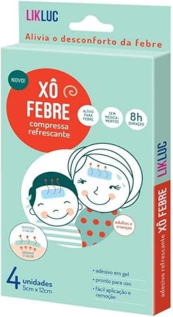 Xô Febre - compressas refrescantes para alivio da febre, Likluc, Azul Oceano, Tamanho Único