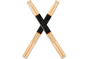 SOUND HARBOR Drum Sticks 5A Wood Drumsticks Maple Snare Drumstick 2 Pair