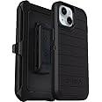 OtterBox iPhone 15, iPhone 14, & iPhone 13 (Only) - Defender Series Case - Black - Screenless - Rugged & Durable - with Port Protection - Holster Clip Includes - Microbial Defense Protection