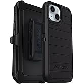 OtterBox iPhone 16e (Only) - Defender Series Case - Black - Screenless - Rugged & Durable - with Port Protection - Holster Clip Includes - Microbial Defense Protection