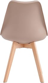 mcc direct Set of 2 Retro Dining Chairs with Wooden Legs & Soft Cushion view 7