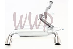 MVP AUTO PARTS Performance Cat Back Exhaust Muffler System Kit Compatible With 06-10 Hummer H3 3.5L & 3.7L