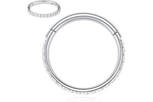 FUNLMO 20G 18G 16G 12G Nose Ring Hoop Conch Rook Daith Helix Tragus Piercing Jewelry 316L Surgical Steel Cartilage Earring Conch Hoop Earring Septum Jewelry Belly Lip Ring 5mm to 14mm