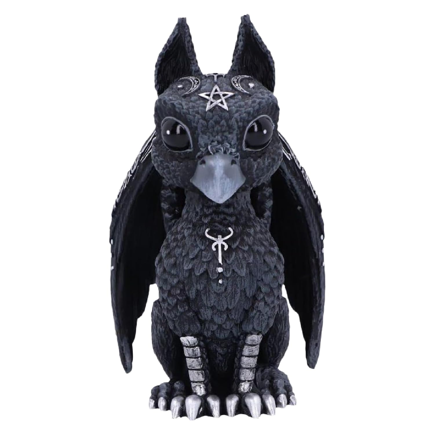 Nemesis Now Cult Cuties Griffael 10.7cm, Resin, Black, Cult Cuties Griffin Figurine, Scarily Adorable Griffin Figurine, Silver Detailing, Cast in the Finest Resin, Lovingly Hand-Painted