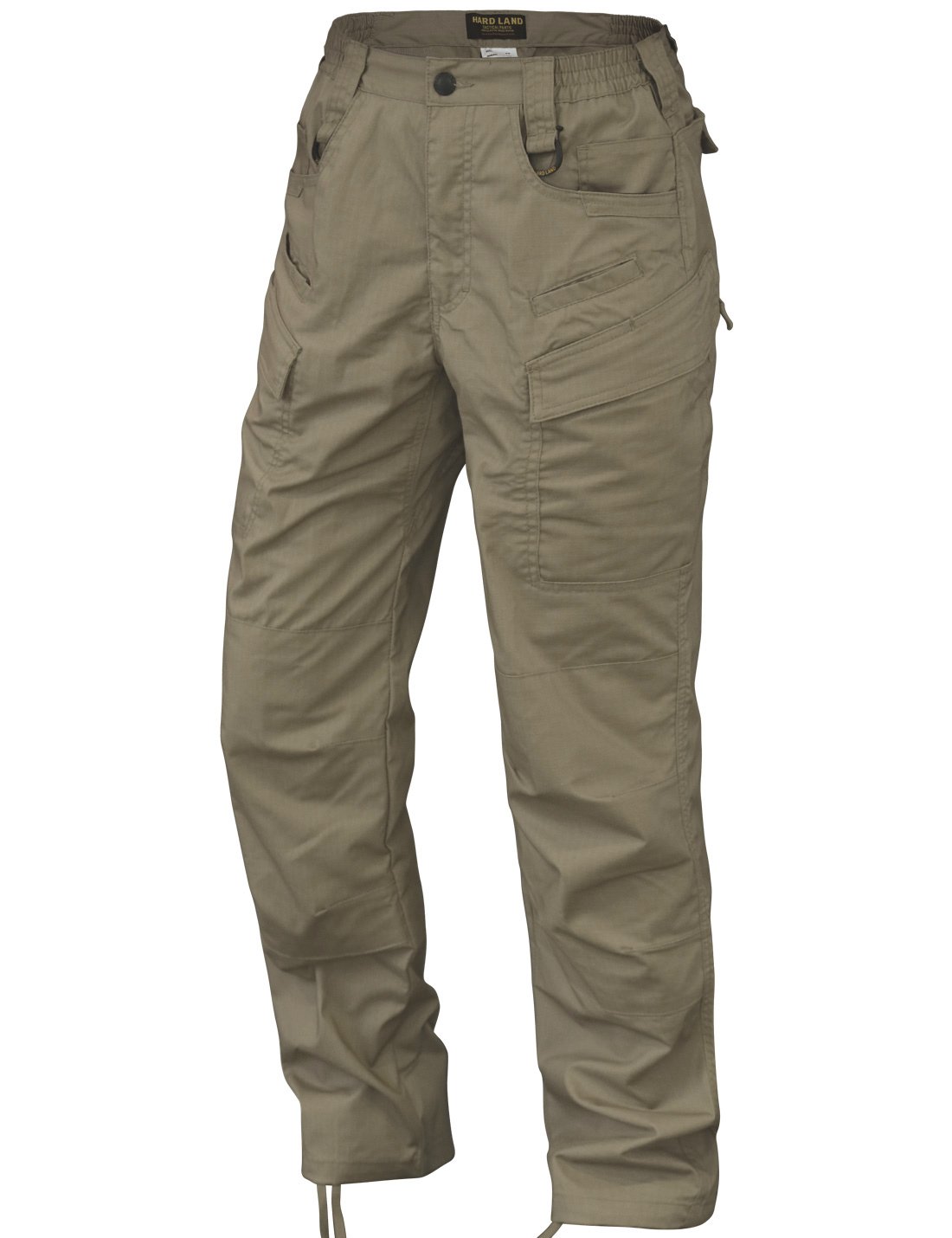 HARD LAND Men’s Waterproof Tactical Pants Ripstop Lightweight Work Cargo Pants with Elastic