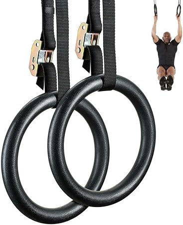 FDYD Anillas de Gimnasia con Correas Ajustables, Amazing Gimnasia Anillos para Muscular del Peso del Cuerpo de Entrenamiento de Fuerza rápidamente y ...