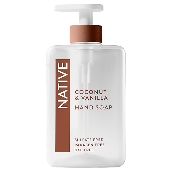 NATIVE LIQUID HAND SOAP, COCONUT & VANILLA SCENT,...