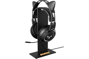 SOMIC Headphone Stand Gaming Headset Holder with Solid Base and Flexible Earphone Hanger with Supporting for All Headphones S