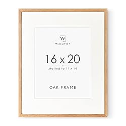 16x20 Picture Frame, Solid Oak 16x20 Picture Frame
