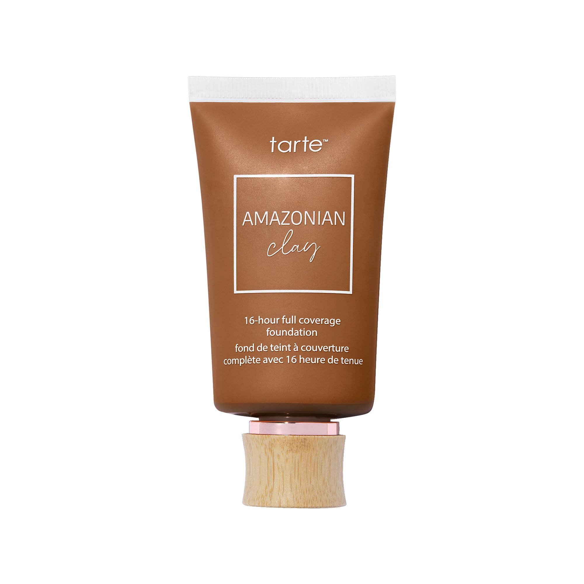 tarte Amazonian clay 16-hour Full Size coverage foundation – Matte Finish Foundation, Vitamin E for Hydration & Smooth Looking Skin, Vegan & Cruelty-Free, full size, deep neutral