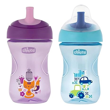 Chicco Advanced Sipper Cup 200ml (12 Months) (Purple and SkyBlue)