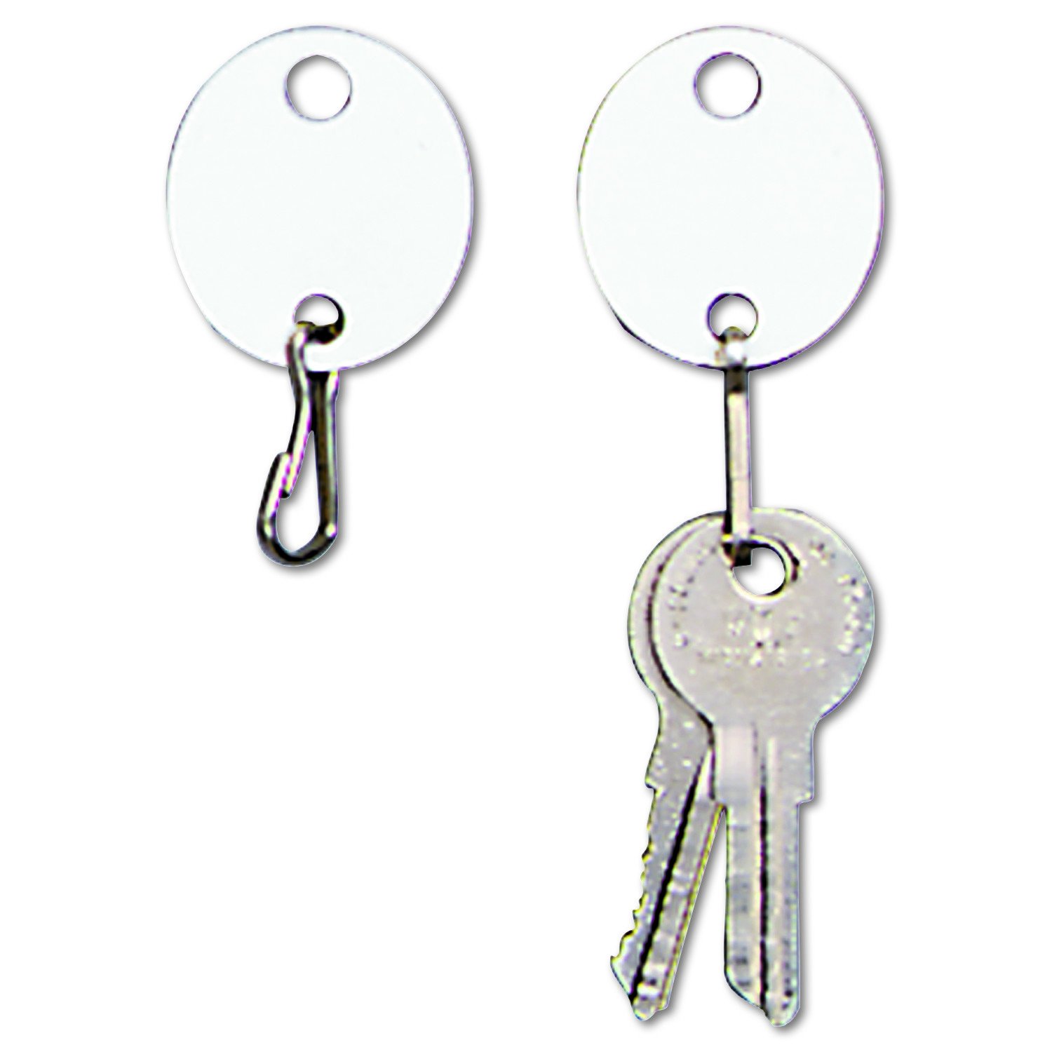 Plastic Key Tags, Oval, Plain, 20/PK, White Amazon.co.uk Office Products