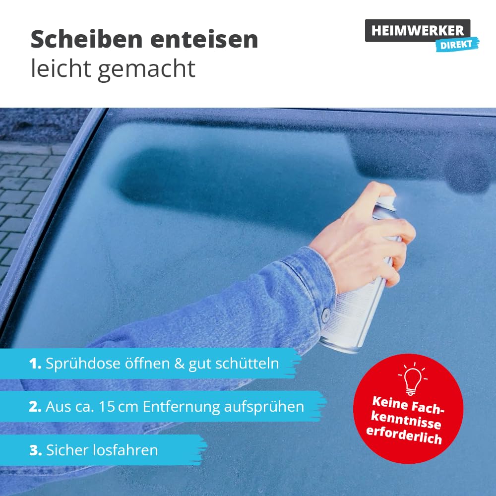 Alfa 4X Scheibenenteiser 400 ml Profi-Qualität Entfroster Scheibenentfroster Autoscheiben Türschloss Türdichtung Enteiserspray Eisfrei Spray schnelle Enteisung bis -20°C Winter 4