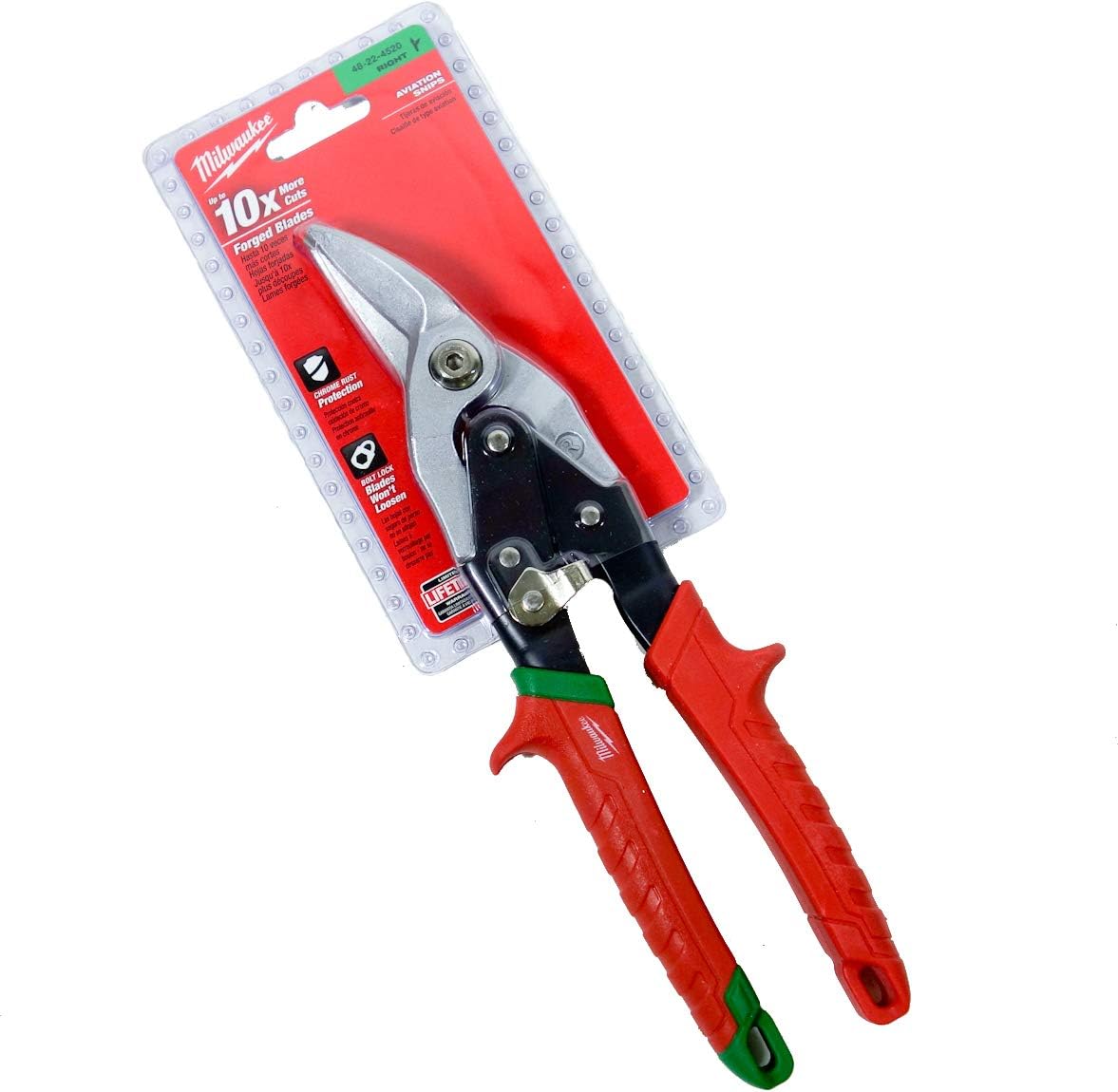 Milwaukee Elec Tool 48-22-4520 Snips Right Serrated 10, _, 1.0 x 4.0 x 7.0 inches