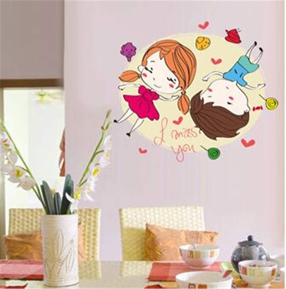 Amazon Com Wall Stickers For Bedroom 0649 Cute Couple
