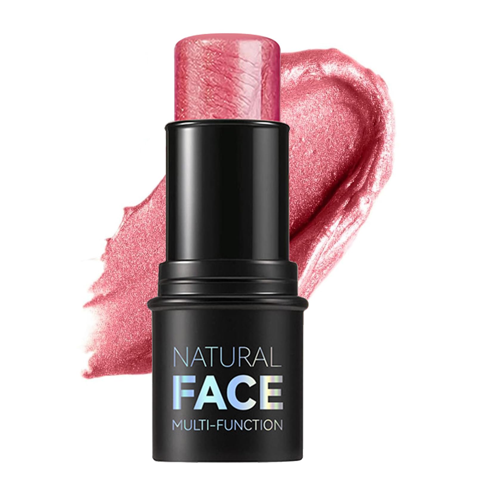 Blush Stick - Shimmer Rose Gold Blushers for Cheeks - Waterproof Cream Blush Stick - Lightweight Long-Lasting Cream Blusher for Mature Skin