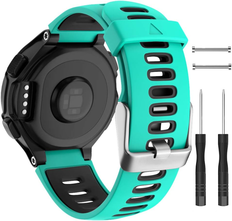 ISABAKE Soft Silicone Watch Strap for Garmin Forerunner 230 235 620 630 735XT
