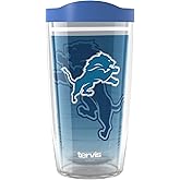 Tervis NFL Detroit Lions - Forever Fan Made in USA Double Walled Insulated Tumbler Travel Cup Keeps Drinks Cold & Hot, 16oz, Classic
