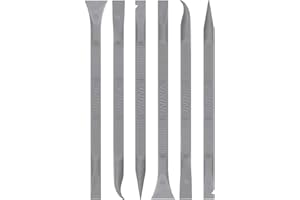 VIKING Car Detailing Pick Set for Car Detailing Kit, Safe Automotive Tool Set for Cleaning, Plastic Picks with 6 Cleaning Heads, Interior and Exterior Use, 6 Pack, Grey