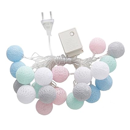 Amazon Com Tuangexportabl Decorative Lights Color Cotton Ball
