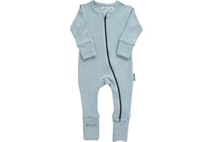 Parade Organic Snuggle Soft Melange '2-Way' Zipper Romper