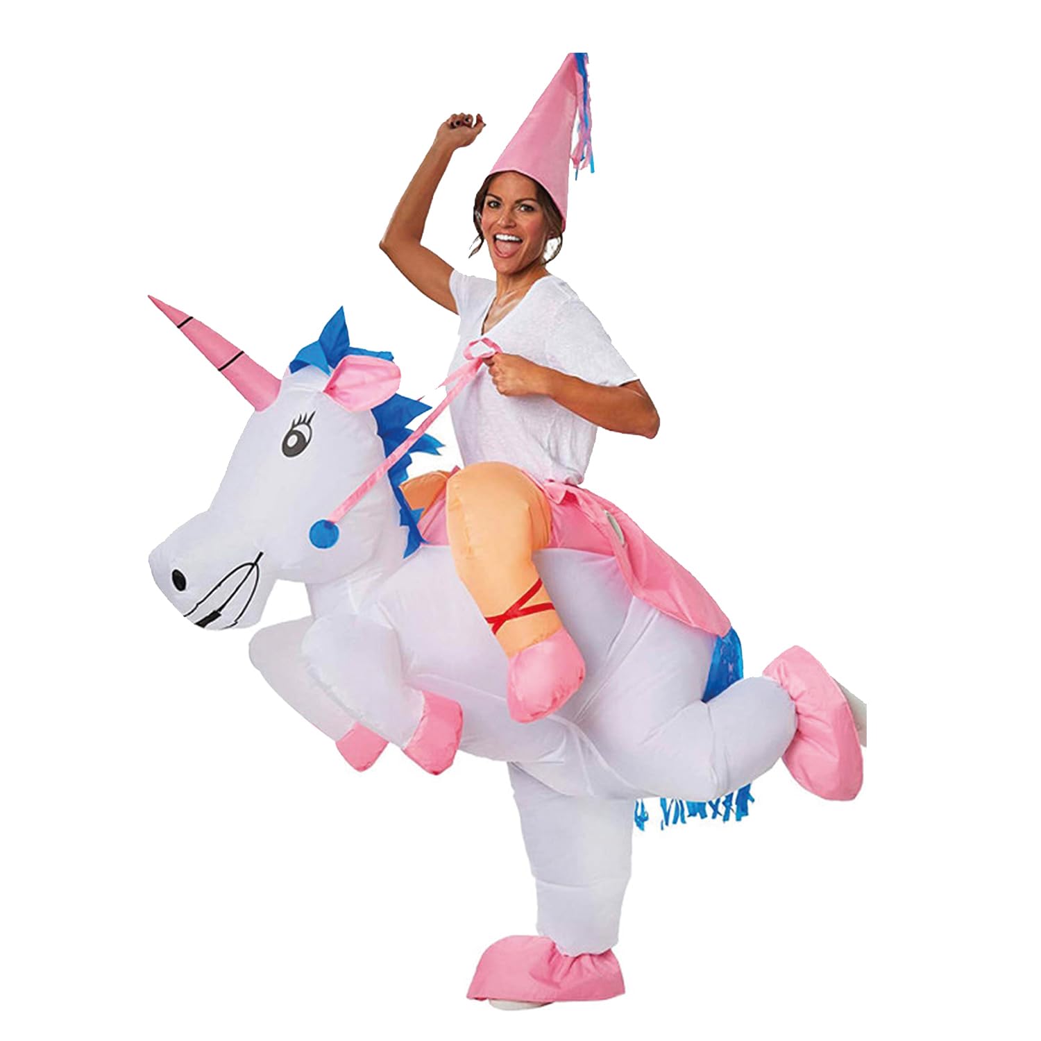 Inflatable Unicorn Costume | Funny Inflatable Costume | Premium Quality | Adult Size 160 to 190cm | Polyester | Comfortable | Resistant | Inflation System Included | Created by OriginalCup®
