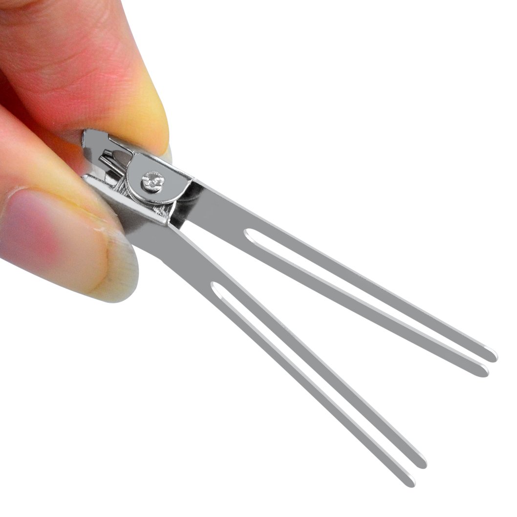 50pcs Hairdressing Double Prong Curl Clips, Wobe 1.8" Curl Setting Section Hair Clips Metal Alligator Clips Hairpins for Hair Bow Great Pin Curl Clip, Styling Clips for Hair Salon, Barber (Silver) : Beauty