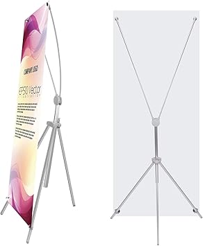 Amazon Com Thedisplaydeal Adjustable Aluminum Banner Stand Fits
