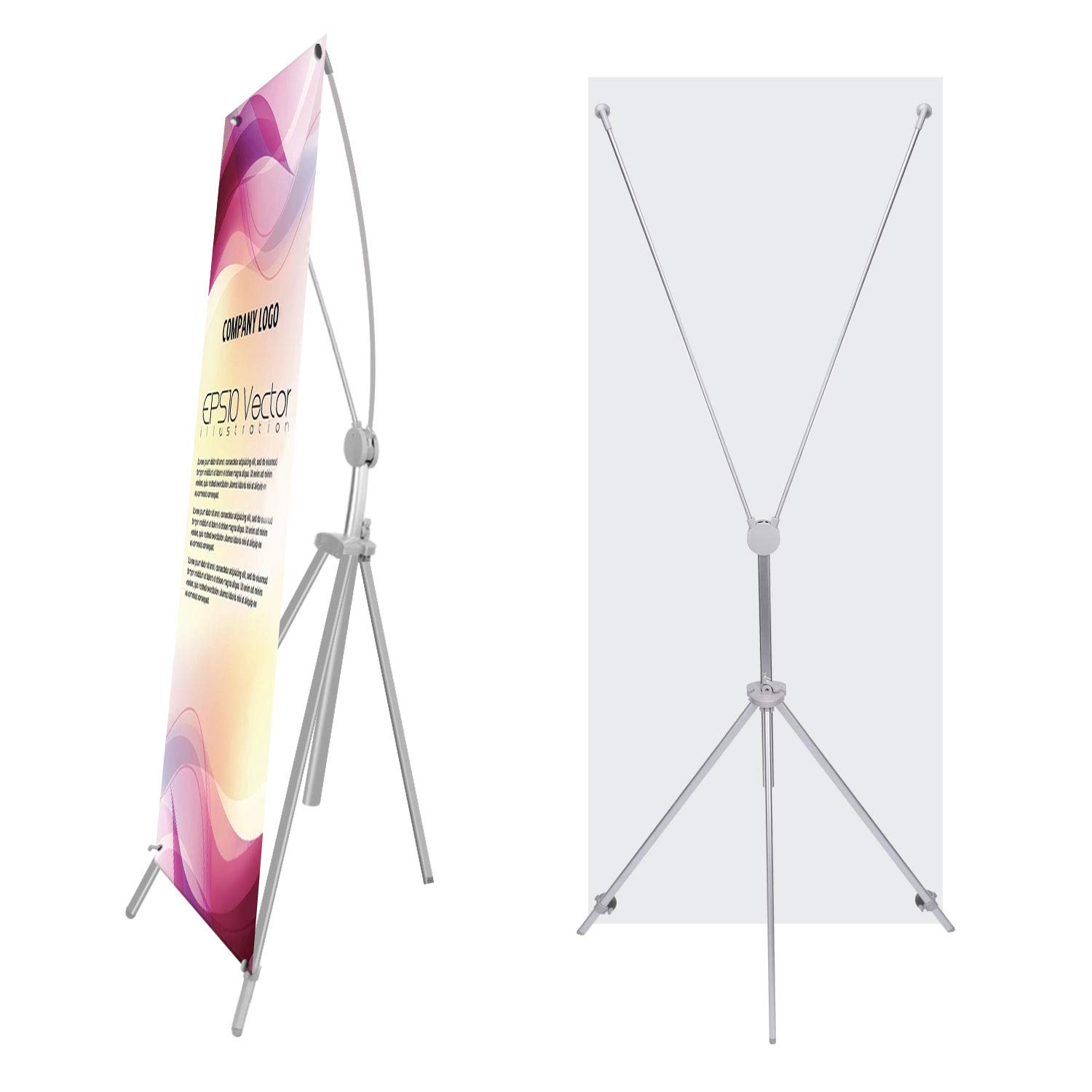 Galleon Thedisplaydeal Adjustable Aluminum Banner Stand Fits Any