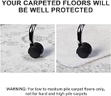 Trintion Office Chair Mat for Carpet 90x120cm PVC Non-Slip Waterproof view 3