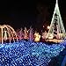Solar String Lights 72ft 200led Solar Powered String Lights, Fairy Ambiance Lighting Waterproof for Gardens, Patio, Landscape, Homes, Wedding, Party, Tree, Outdoors,  Christmas Decoration, Blue