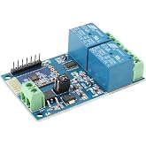 JESSINIE 12V Dual Way Bluetooth Relay Module 12V 10A Wireless Smart Relay Module IoT Smart Home Phone APP Remote Control Switch