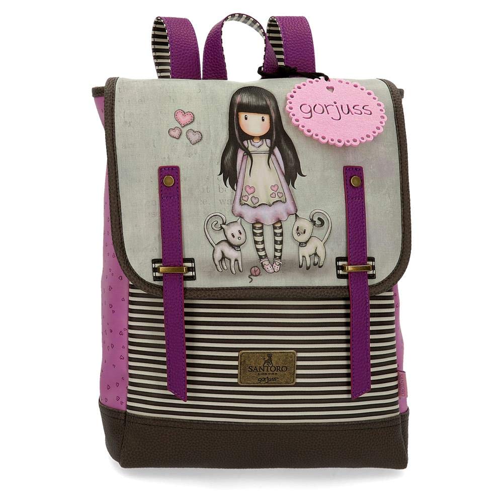 Santoro Gorjuss Tall Tails Laptop backpack Multicoloured 29x38x9 cms Synthetic Leather 13,3" 9.92L