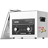 VEVOR 10L Sonic Cleaner with Heater Timer &amp; Basket, Professional Digital Sonic Cavitation Machine, 240W Cleaning Machine for Lab Tools, Metal Parts, Carburetor, Brass, Auto Parts, Engine Parts