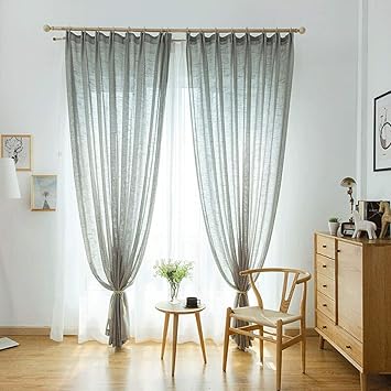Amazon Com Cotton Linen Curtains Curtains Screens