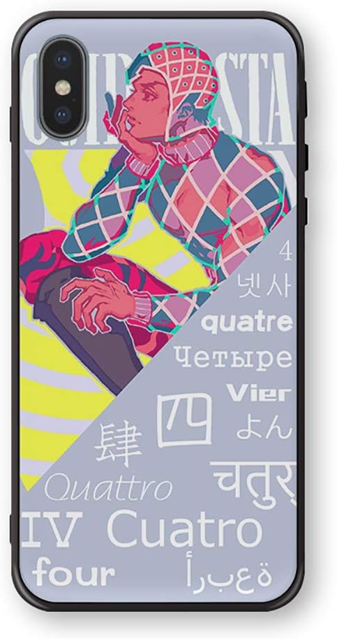 LVJF JoJo's Bizarre Adventure Guido Mista Phone Case,Japanese Anime iPhone Case Model Optional-iPhone X 5.8inch