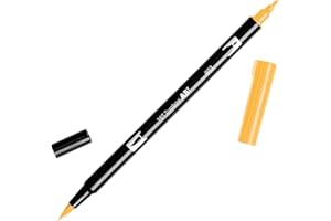 Tombow 56620 Dual Brush Pen Art Marker, 993 - Chrome Orange, 1-Pack. Blendable, Brush and Fine Tip Marker