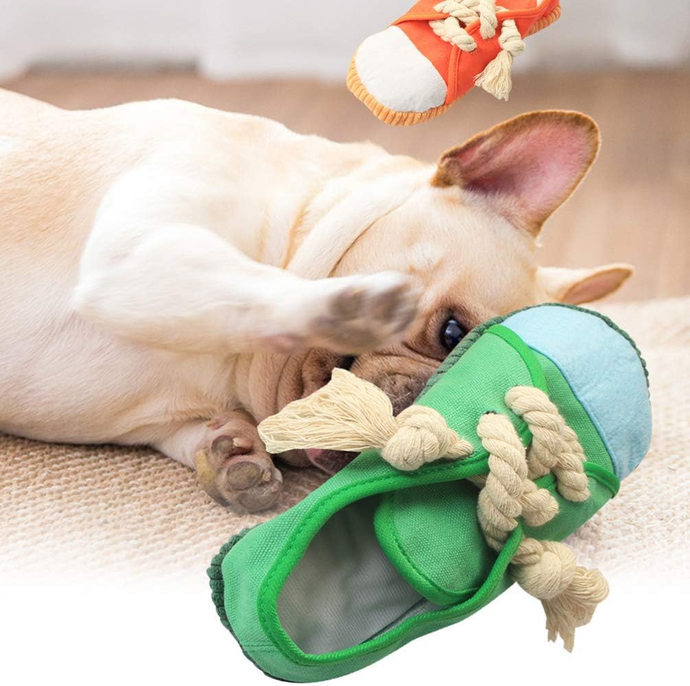 Balacoo Puppy Squeaky Toys Cartoon Dog Toys Slipper Pet Supplies Playing Toy Gift for Baby Dog Pet Cat Birthday - Image 4