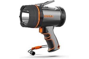 GOODSMANN 1000 Lumen Boat Spotlight, Waterproof Rechargeable Marine Spotlight, LED, Portable, Floatable, Lock Trigger