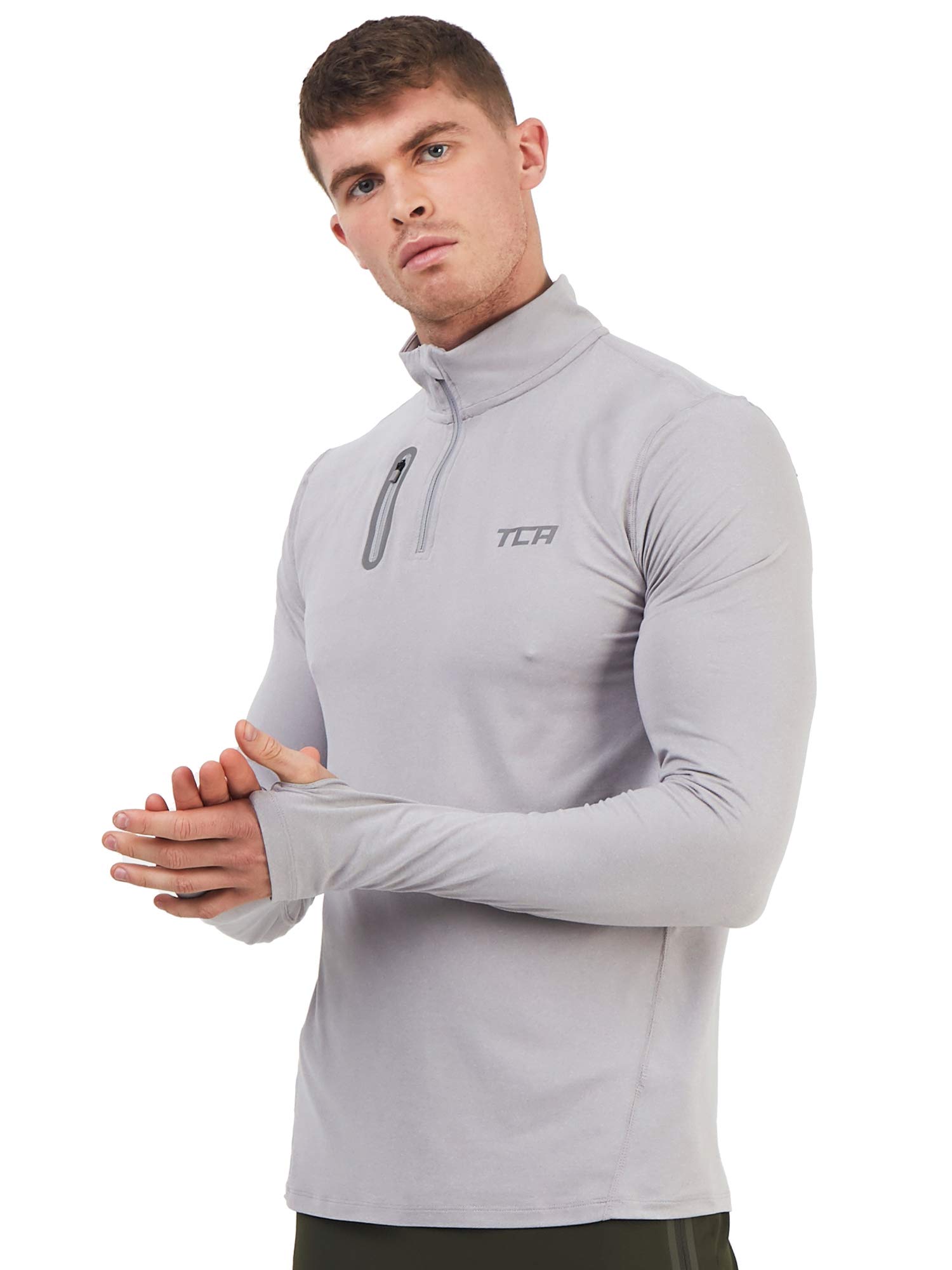 Men's Fusion Pro QuickDry Long Sleeve Half-Zip Running Top