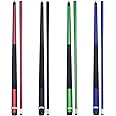 GSE Games & Sports Expert 58" 2-Piece Fiberglass Graphite Composite Billiard Pool Cue Sticks (Several Colors Available, Weight from 18oz, 19oz, 20oz, 21oz)