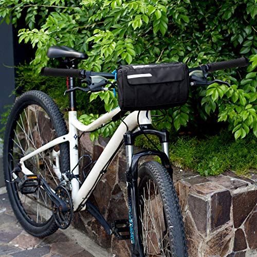 OBOVA Bike Handlebar Bag Waterproof 4L, Touchscreen Phone Holder, 4