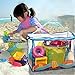 B. toys – Beach Summer Bag Water Playset with Mesh Panel & 11 Funky Sand Toys for Toddlers – Perfect Beach Tote for Kids – Fun Outdoor Water Play 18+ months