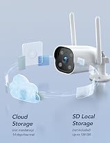 GNCC GT1Pro 2K Outdoor Security Camera WiFi 2.4GHz IP65 AI Siren view 8