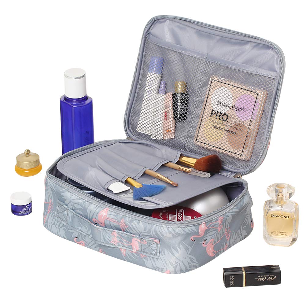 Hanging Flamingo Toiletry Bag Multifunction Cosmetic Makeup Bag Waterproof Travel Organizer with Sturdy Hook