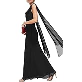 Parthea Women's Summer Formal Wedding Guest Dresses Sleeveless Backless Long Elegant Evening Party Maxi Bodycon Dress