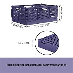 Domiella 2-Pack Crates for Storage, Storage Crates